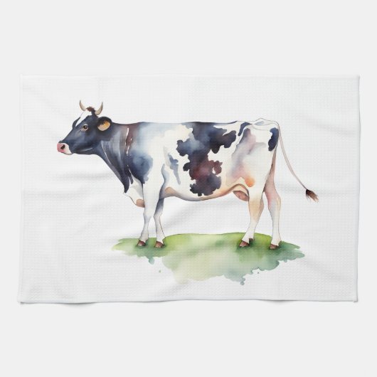 牛 キッチンタオル (横)