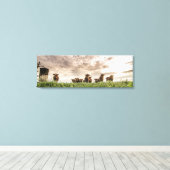 牛 キャンバスプリント (インサイチュ (ウッドフロア))