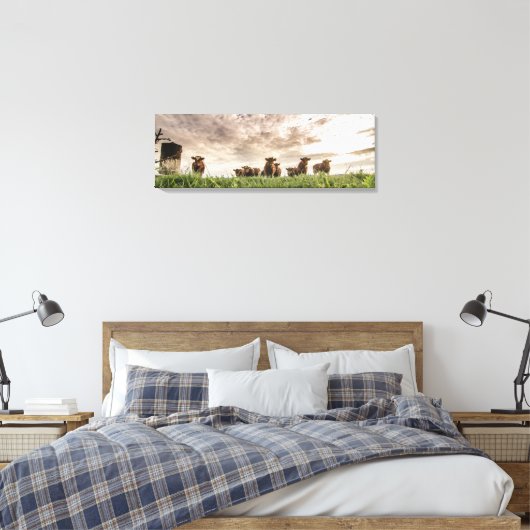 牛 キャンバスプリント (インサイチュ (寝室))