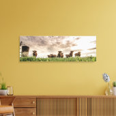 牛 キャンバスプリント (インサイチュ (リビング))