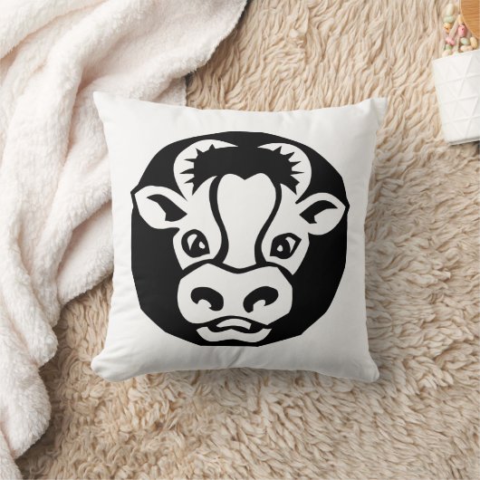 牛 クッション (ブランケット)