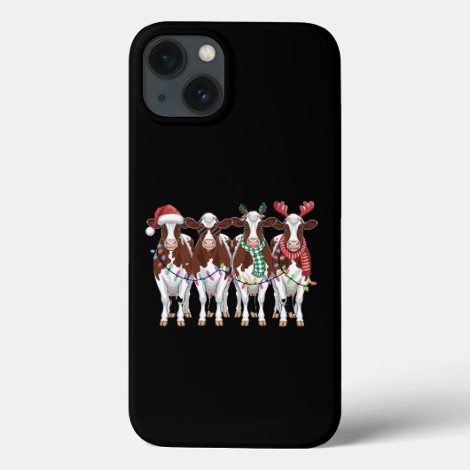 牛 クリスマス 牛 愛好者 ギフト 冬の休日 農場 Case-Mate iPhoneケース (裏面)