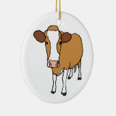 牛 セラミックオーナメント (右)