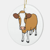 牛 セラミックオーナメント (左)