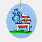 牛 セラミックオーナメント (左)