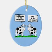 牛 セラミックオーナメント (右)