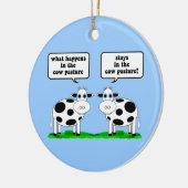 牛 セラミックオーナメント (左)