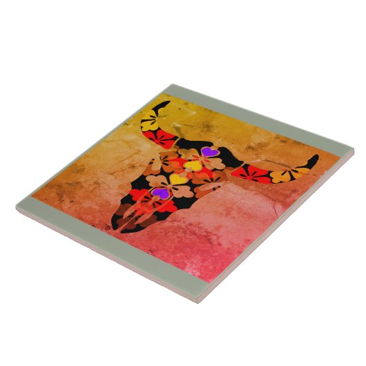 牛 タイル (側面)