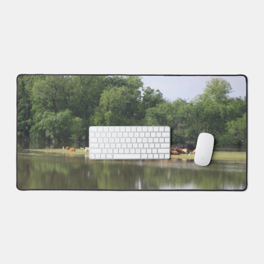 牛 デスクマット (キーボード&マウス)