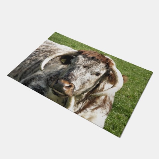 牛 ドアマット (アングル)