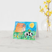 牛 • ニックAbramsの年齢15 カード (黄色い花)