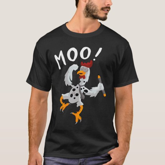 牛+ニワトリ Tシャツ (正面)