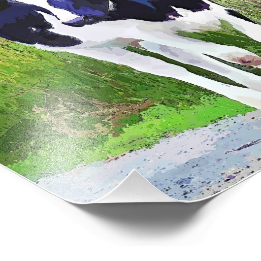 牛 フォトプリント            (角)