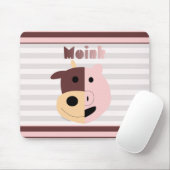 牛 + ブタ= Moinkのmousepad マウスパッド (マウス)