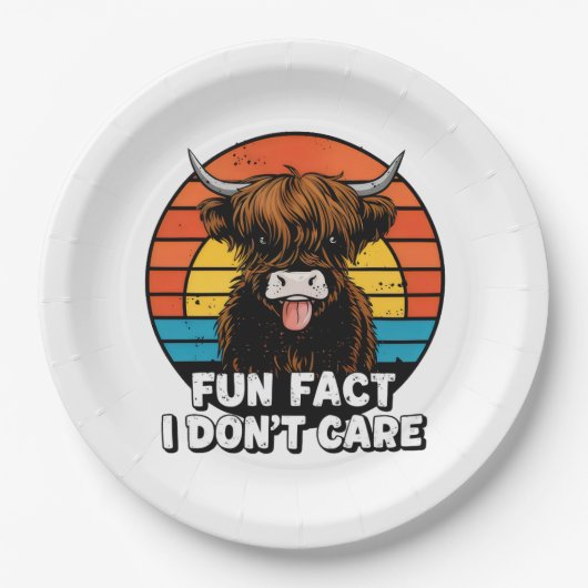 牛。 ペーパープレート (正面)