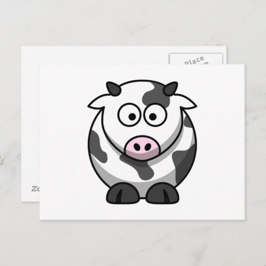 牛 ポストカード (正面/裏面)