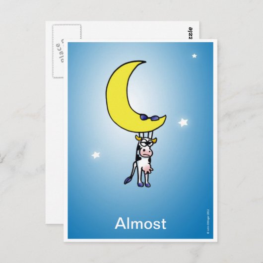 牛 ポストカード (正面/裏面)