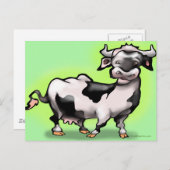 牛 ポストカード (正面/裏面)