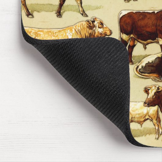 牛 マウスパッド (コーナー)