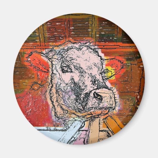 牛 マグネット (正面)