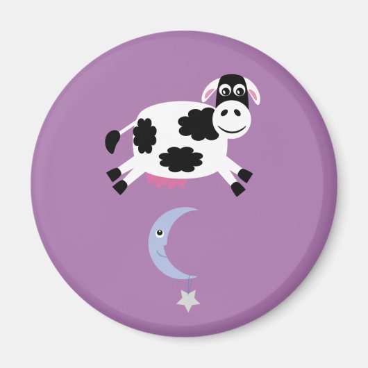 牛&ムーンマグネット マグネット (正面)