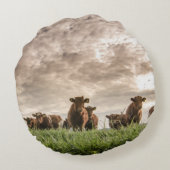 牛 ラウンドクッション (裏面)