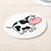 牛 ラウンドペーパーコースター (アングル)