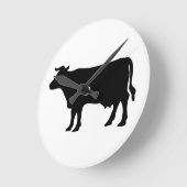 牛 ラウンド壁時計 (傾斜)