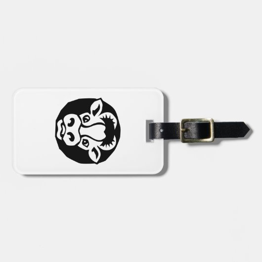 牛 ラゲッジタグ (正面横)