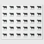 牛 ラッピングペーパー (フラット)