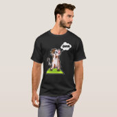 牛+仔牛+ヨガ+ポーズ+スポーツ+体操+オーム+ハートビート Tシャツ (正面フル)