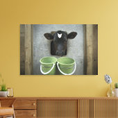 牛、個別ペン キャンバスプリント (インサイチュ (リビング))