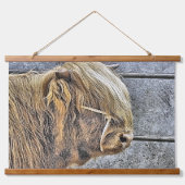 牛 吊り下げ型タペストリー (正面)
