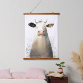 牛 吊り下げ型タペストリー (寝室)