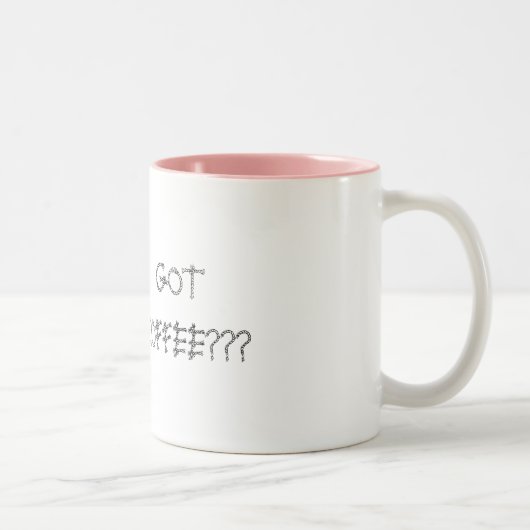 牛、得られたコーヒーか。か。か。 ツートーンマグカップ (右)