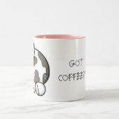 牛、得られたコーヒーか。か。か。 ツートーンマグカップ (中央)