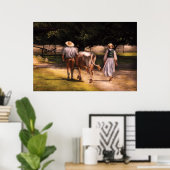 牛 – 搾乳の時間 ポスター (ホームオフィス)