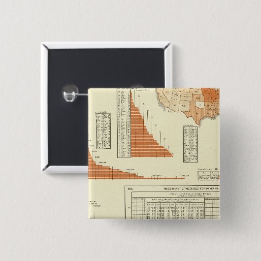 牛 缶バッジ (正面&裏面)