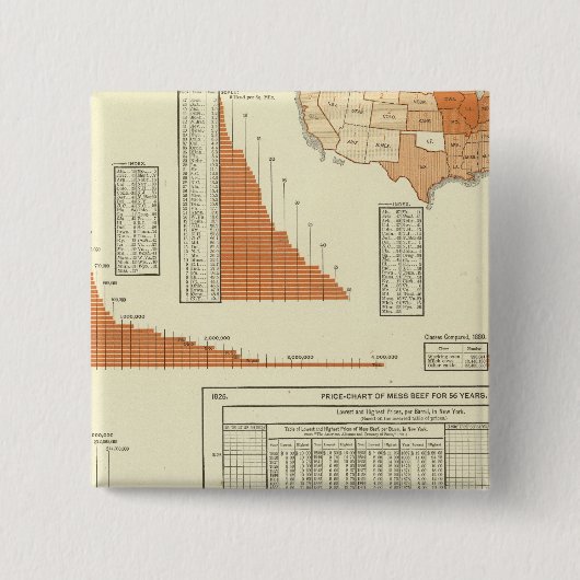 牛 缶バッジ (正面)