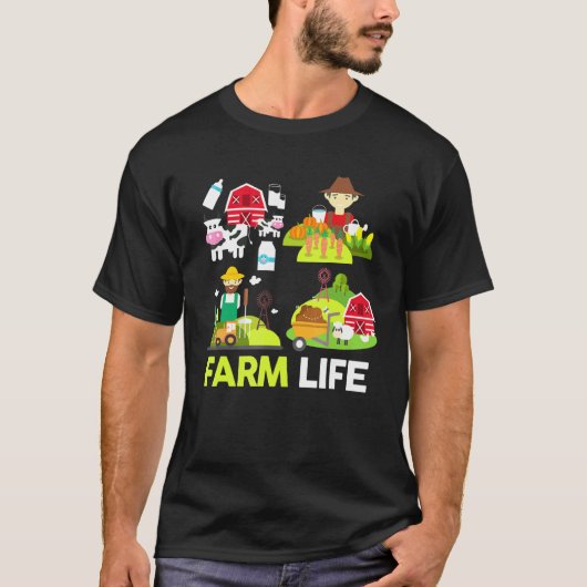 牛 豚 鶏 ヤギ 酪農 動物 ノベルティ Tシャツ (正面)