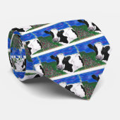 牛、農場、動物、田園の、手塗りの子牛 ネクタイ (ロール)