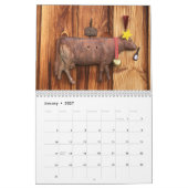 牛：『風雨計の寿命退職したの年』 カレンダー (1月 2027)