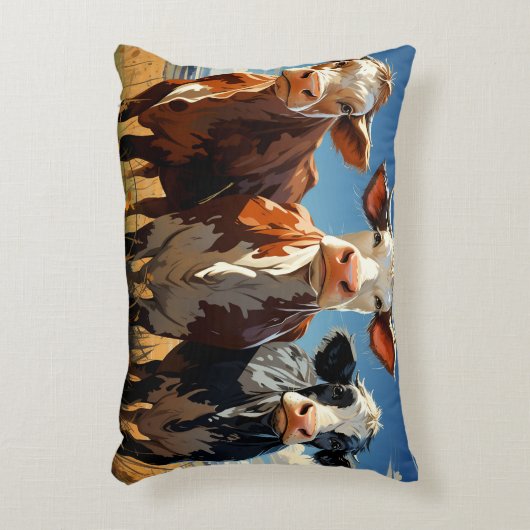 牛#1 アクセントクッション (正面(垂直))