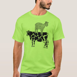 牛#2 Tシャツのヤギ Tシャツ