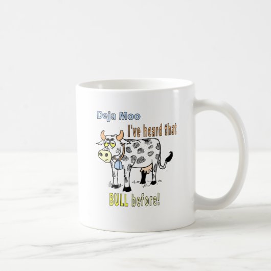 牛: Deja Moo コーヒーマグカップ (右)