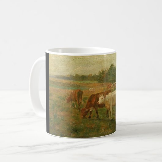 牛 – Edward Mitchell Banister - c1890 コーヒーマグカップ (正面左)
