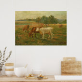 牛 – Edward Mitchell Banister - c1890 ポスター (キッチン)