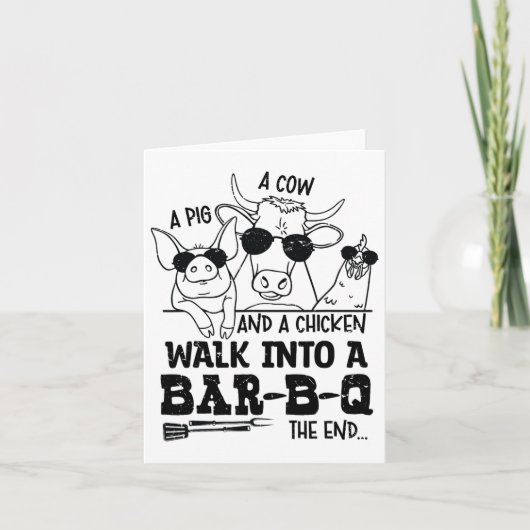 牛A豚と鶏がBbq By B Qに入る カード (正面)