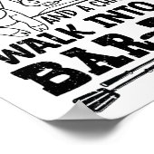 牛A豚と鶏がBbq By B Qに入る ポスター (角)