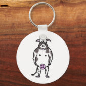 牛Keychain キーホルダー (正面)